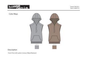 Portfolio for Technical Fashion design